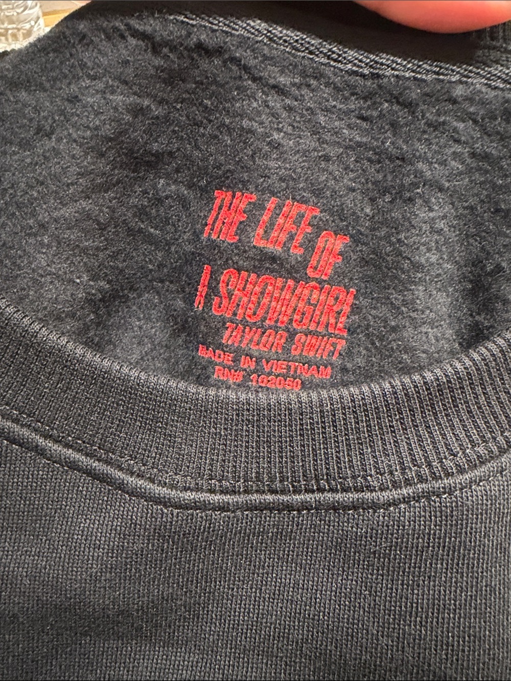 Taylor Swift Black Graphic Crewneck Sweatshirt - Picture 3 of 3
